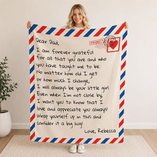 Wrap Yourself Up In This - Father's Day Blanket Gift for Dad from Daughter