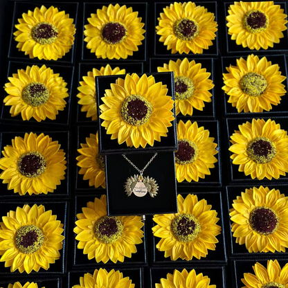You Are My Sunshine - Sunflower Necklace Gift Box Set