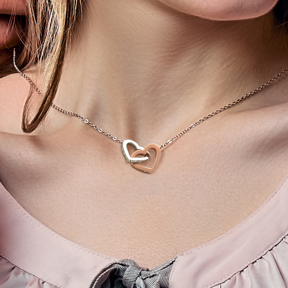 To My Stepdaughter - Linked Heart Necklace - You Are Special Gift