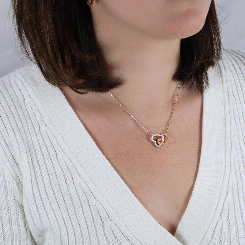 To My Sister - Linked Heart Necklace - Forever Friend Gift