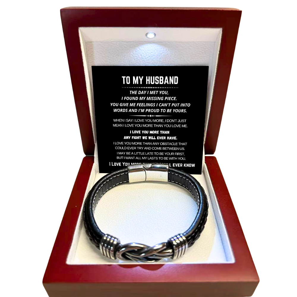 To My Husband - Link Bracelet - All My Lasts with You Gift