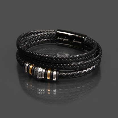 To My Grandson - Love You Forever Bracelet Gift