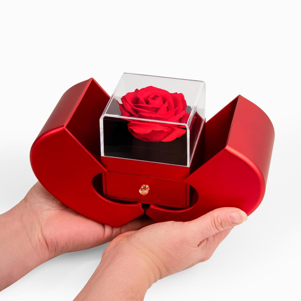 To My Daughter - Love Knot Necklace - Eternal Flower Gift Box