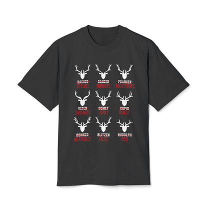 Reindeer Steaks, Jerky & Burgers Hunting Tee - Funny Hunter Christmas T-Shirt