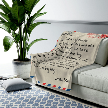 Wrap Yourself Up In This - Father's Day Blanket Gift for Dad from Daughter