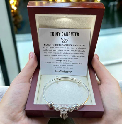 To My Daughter - Dreamcatcher Bracelet - Love You Forever Message Card Gift