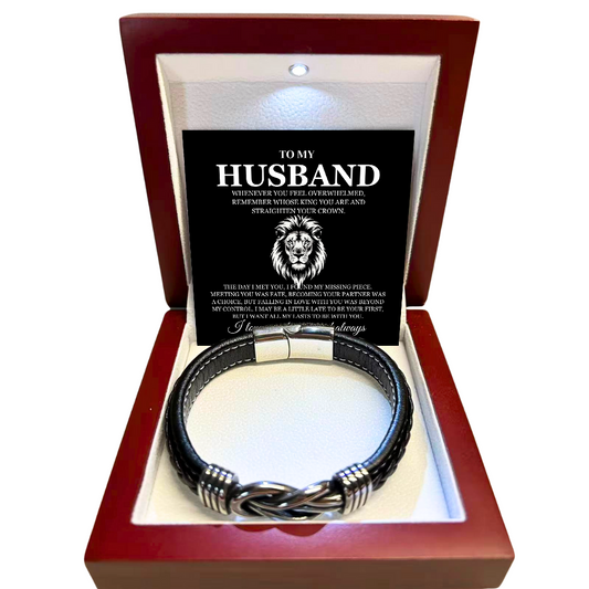To My Husband - Link Bracelet - All My Lasts with You Gift