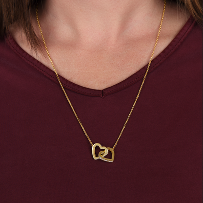 To My Wife - Linked Hearts Necklace - Your Last Everything Valentine's Day Gift