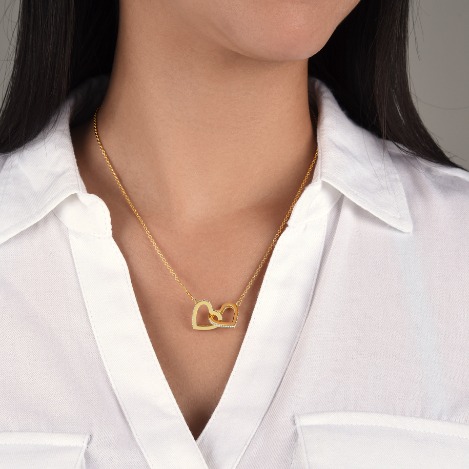 To My Stepdaughter - Linked Heart Necklace - You Are Special Gift