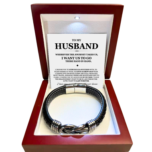 To My Husband - Link Bracelet - Love You More Than You Know Gift