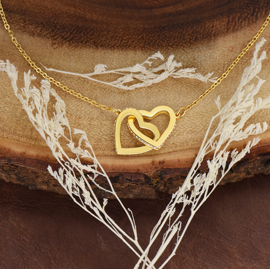 To My Stepdaughter - Linked Heart Necklace - You Are Special Gift