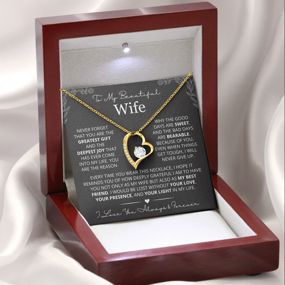 You Are The Greatest Gift - Necklace Gift for Wife from Husband
