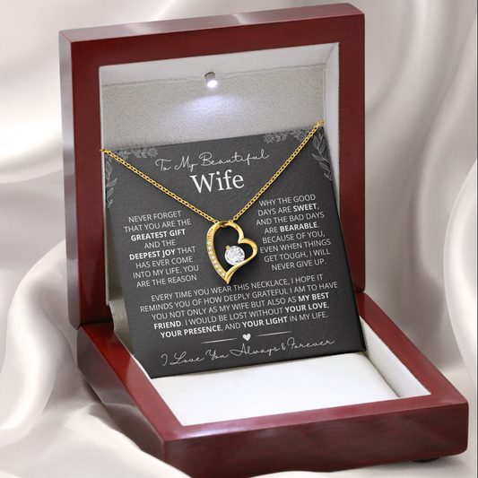 You Are The Greatest Gift - Necklace Gift for Wife from Husband
