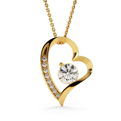 To My Wife - Love Heart Necklace - You Are Irreplaceable Valentine's Day Gift