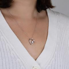 To My Wife - Love Heart Necklace - You Are the Best Thing Message Card Gift from Husband