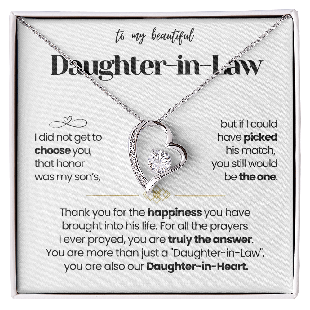 I Am Thankful To Have You In My Life - Necklace for Daughter-in-Law