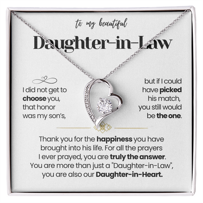 I Am Thankful To Have You In My Life - Necklace for Daughter-in-Law