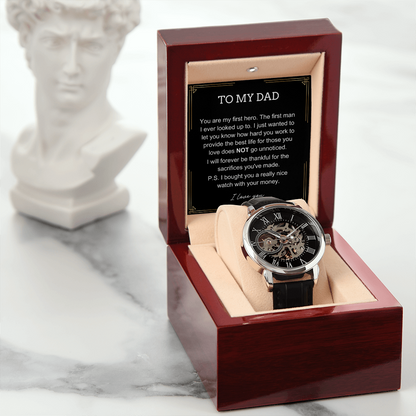 You Are My First Hero - Father's Day Watch Gift for Dad