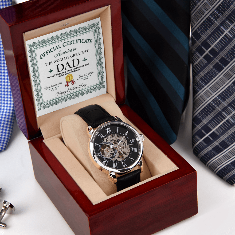 World's Greatest Dad - Father's Day Watch Gift for Dad