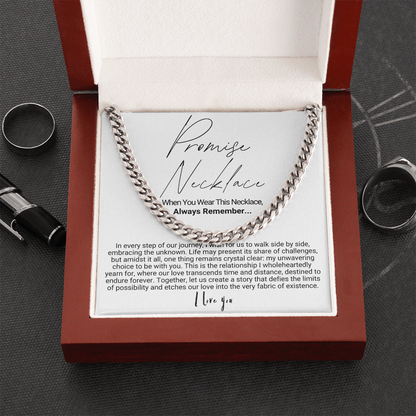 To My Man - Cuban Link Necklace - Promise Necklace Gift