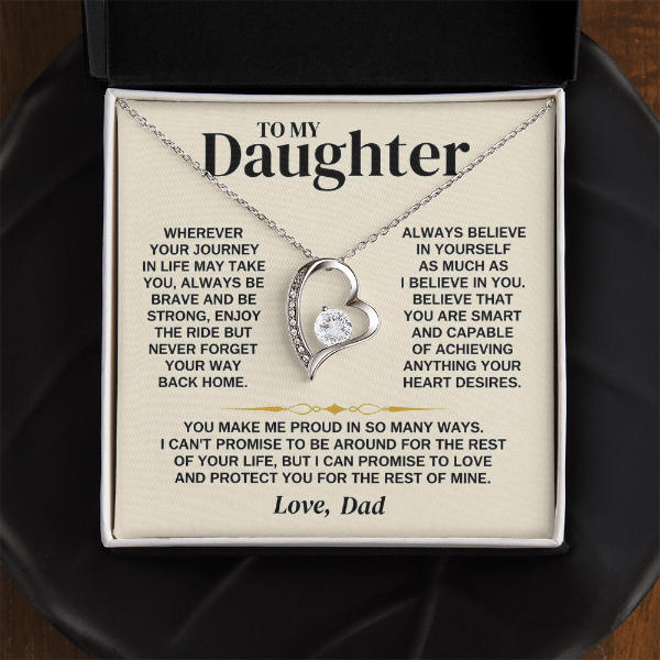 You Make Me Proud - Necklace Gift for Daughter from Dad