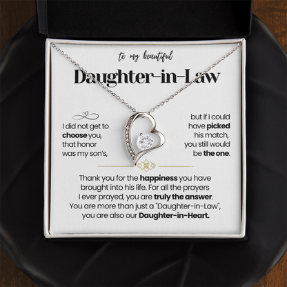 I Am Thankful To Have You In My Life - Necklace for Daughter-in-Law