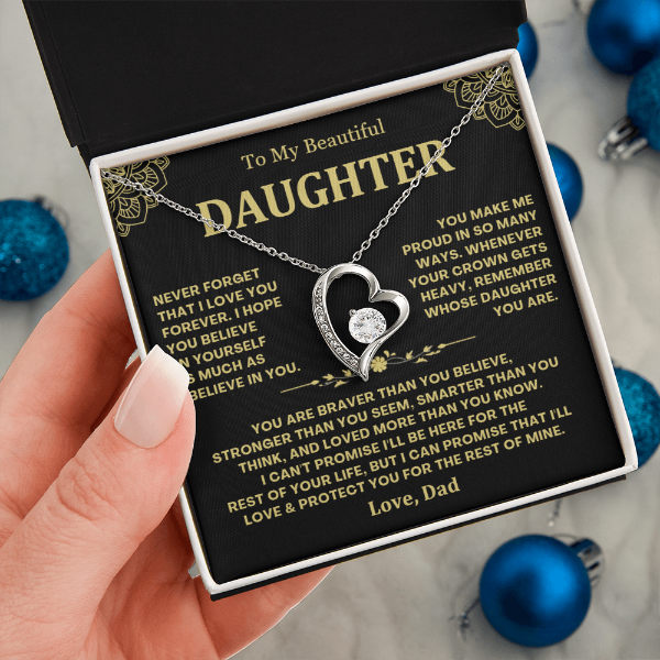 Remember Whose Daughter You Are - Necklace Gift for Daughter from Dad