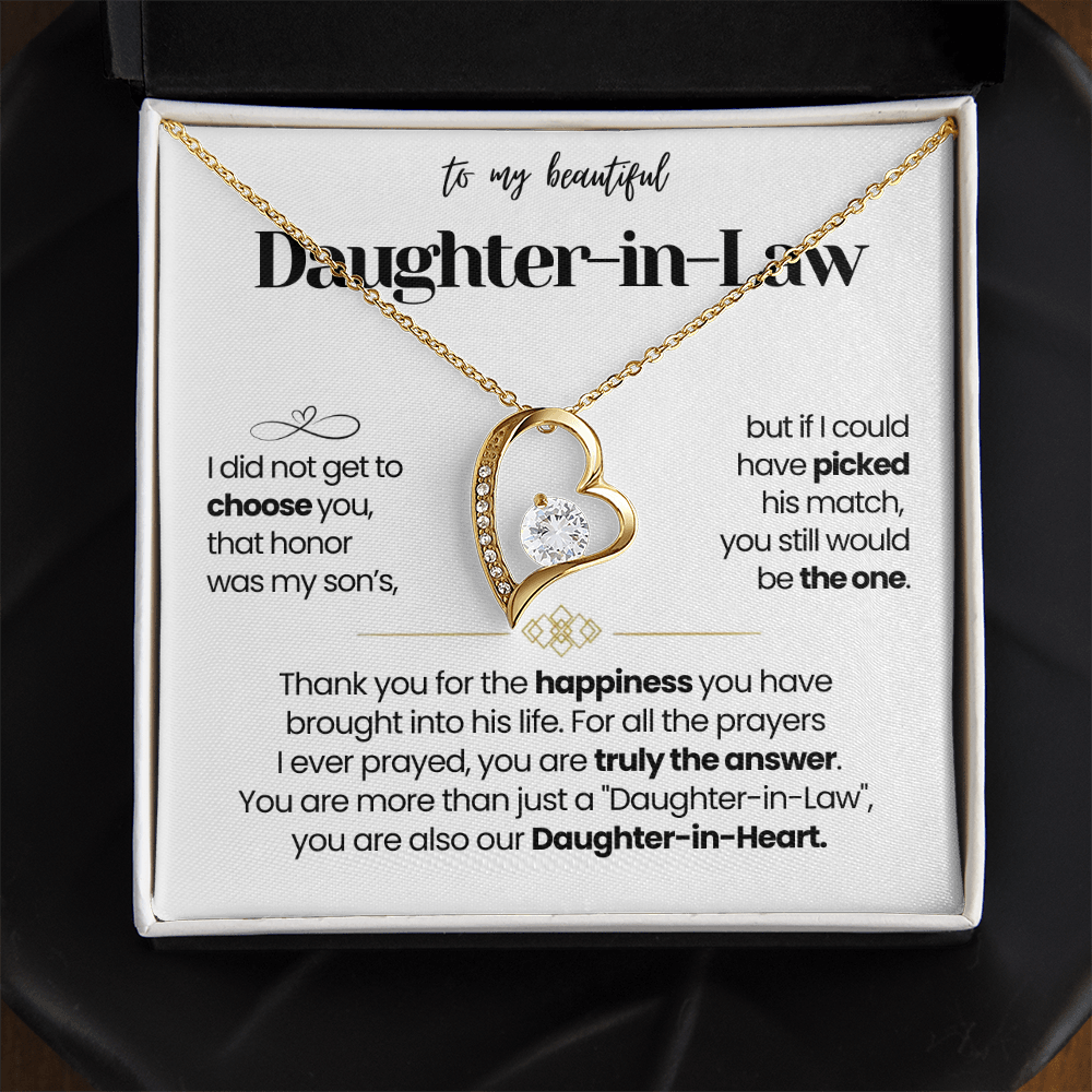 I Am Thankful To Have You In My Life - Necklace for Daughter-in-Law