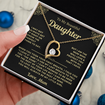 You Will Always Be My Little Girl - Necklace Gift for Daughter from Mum