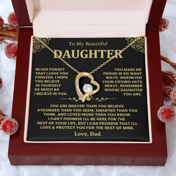 Remember Whose Daughter You Are - Necklace Gift for Daughter from Dad