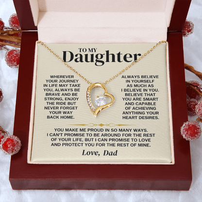 You Make Me Proud - Necklace Gift for Daughter from Dad