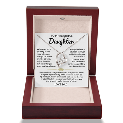 Never Forget Your Way Back Home - Necklace Gift for Daughter from Dad