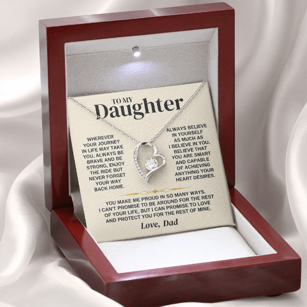 You Make Me Proud - Necklace Gift for Daughter from Dad