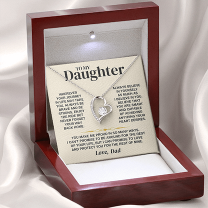 You Make Me Proud - Necklace Gift for Daughter from Dad