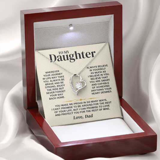 You Make Me Proud - Necklace Gift for Daughter from Dad
