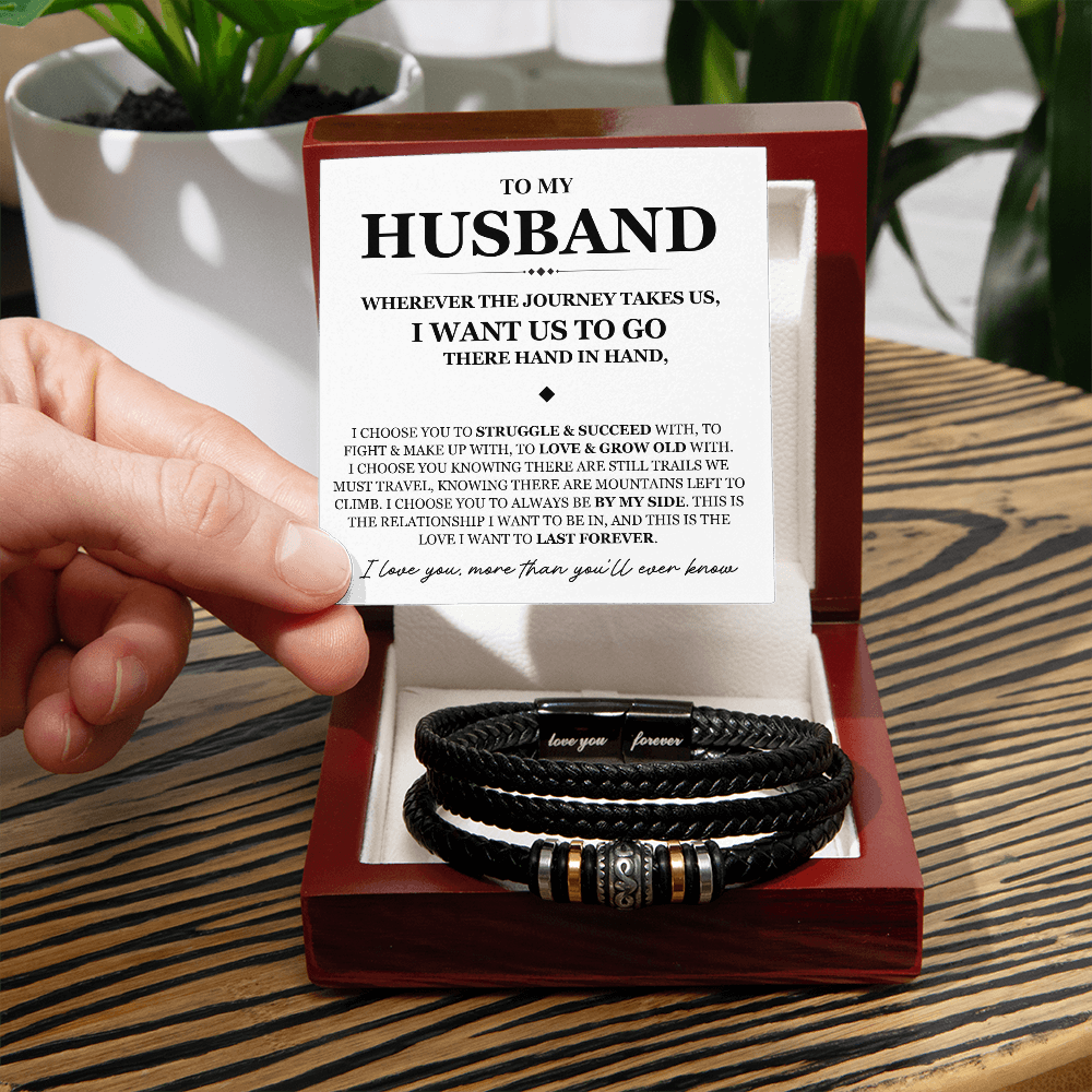 To My Husband - Love You Forever Bracelet - Love You More Than You Know Gift