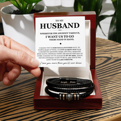 To My Husband - Love You Forever Bracelet - Love You More Than You Know Gift