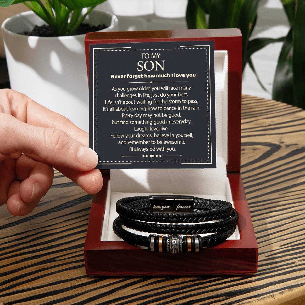 To My Son - Love You Forever Bracelet - I Will Always Be With You Gift