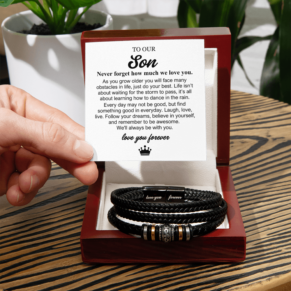 To Our Son - Love You Forever Bracelet - Always With You Gift