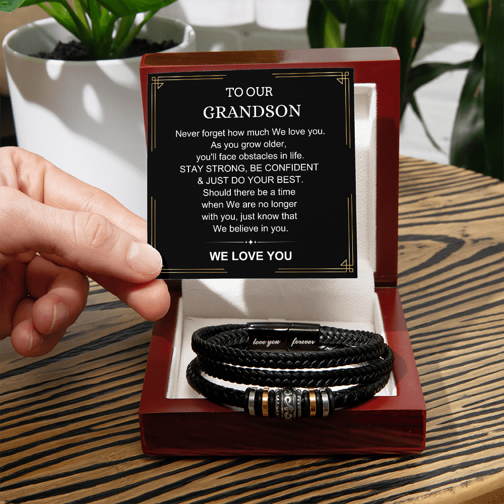 We Believe In You - Bracelet Gift for Grandson