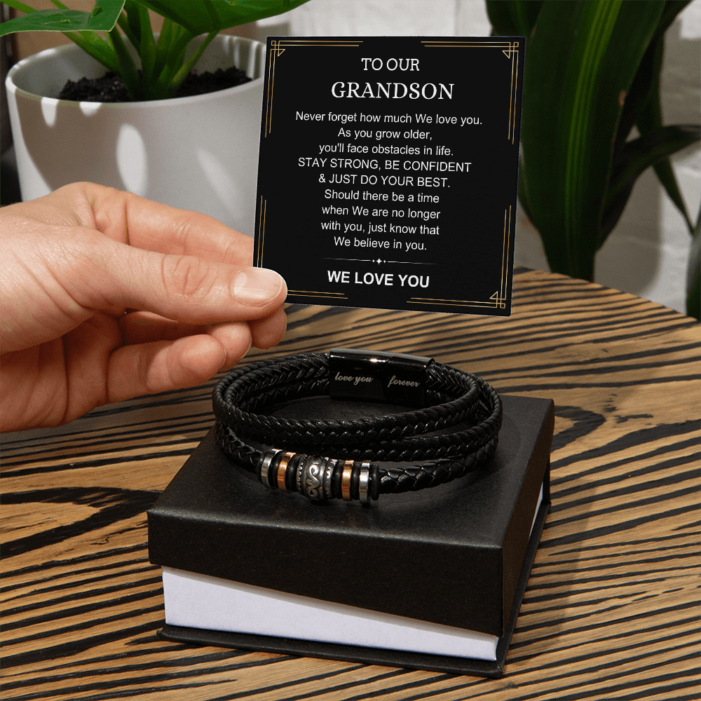 We Believe In You - Bracelet Gift for Grandson
