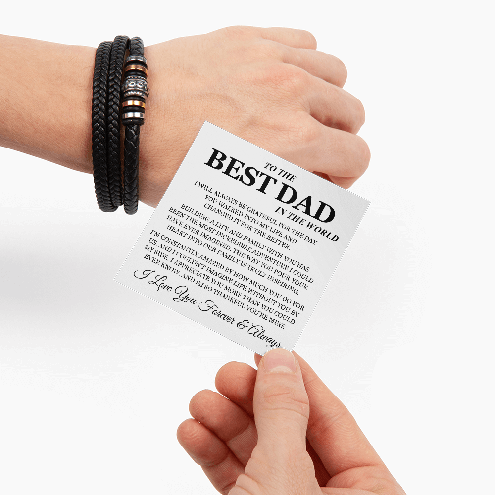 To My Husband - Love You Forever Bracelet - Thankful You Are Mine Gift