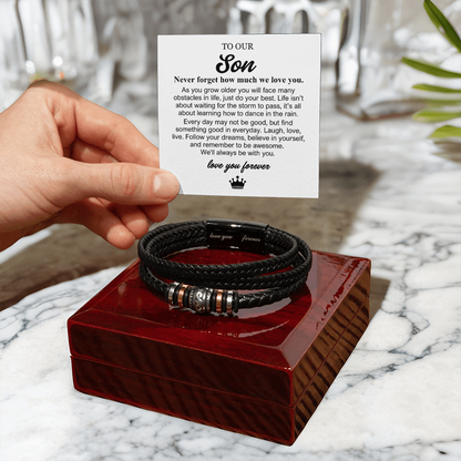 To Our Son - Love You Forever Bracelet - Always With You Gift