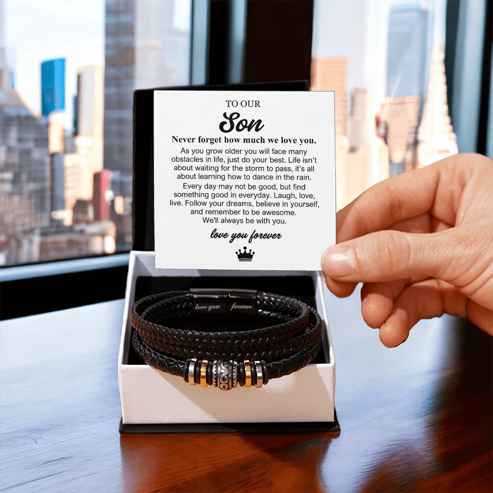 To Our Son - Love You Forever Bracelet - Always With You Gift