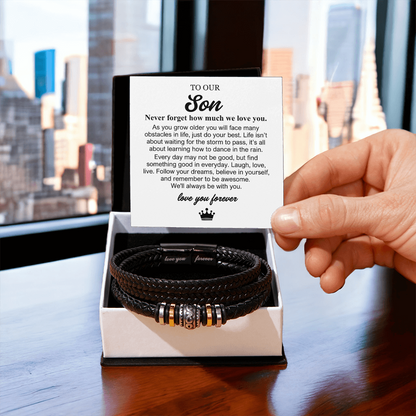 To Our Son - Love You Forever Bracelet - Always With You Gift