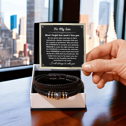 To My Son - Love You Forever Bracelet - Love You Gift