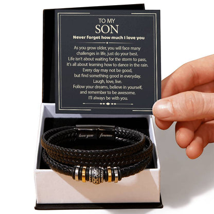 To My Son - Love You Forever Bracelet - I Will Always Be With You Gift