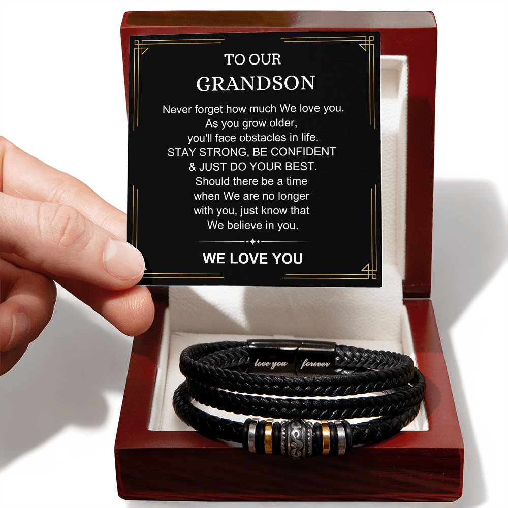 We Believe In You - Bracelet Gift for Grandson