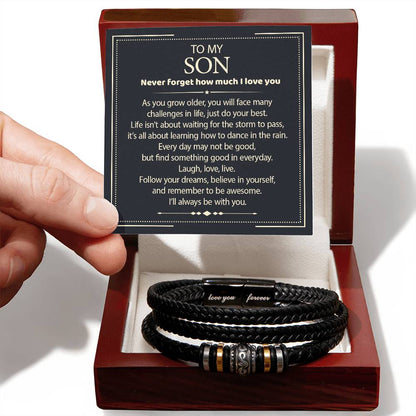 To My Son - Love You Forever Bracelet - I Will Always Be With You Gift