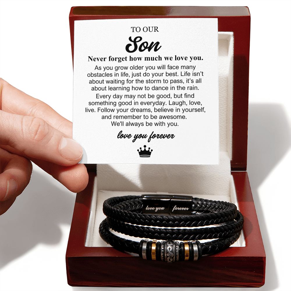 To Our Son - Love You Forever Bracelet - Always With You Gift